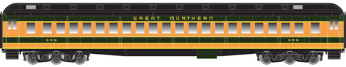 Heavyweight Single-Window Coach - Master(R) -- Great Northern #959 (Omaha Orange, Pullman Green)