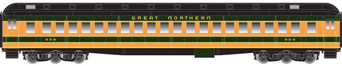 Heavyweight Single-Window Coach - Master(R) -- Great Northern #966 (Omaha Orange, Pullman Green)