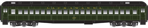 Heavyweight Single-Window Coach - Master(R) -- Delaware, Lackawanna & Western #247 (Pullman Green, black)