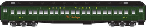 Heavyweight Paired-Window Coach - Master(R) -- Union Pacific #711 (green, black, The Challenger)