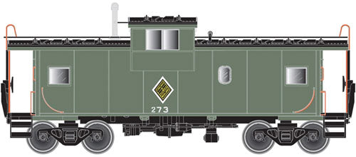 Extended-Vision Caboose - Ready to Run - Master(R) -- Chicago & Illinois Midland #273 (green, black, No Stripe)