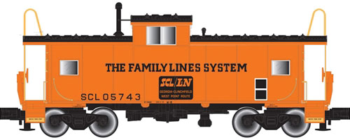 Extended-Vision Caboose - Ready to Run - Master(R) -- Family Lines SCL #05743 (orange, black)