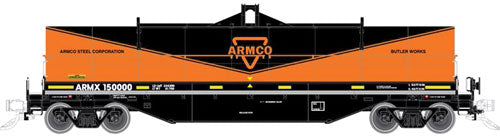 42' Coil Steel Car w/Fishbelly Side Sill - Ready to Run - Master(R) -- Armco Steel ARMX #150002 (Fantasy Scheme, orange, black)