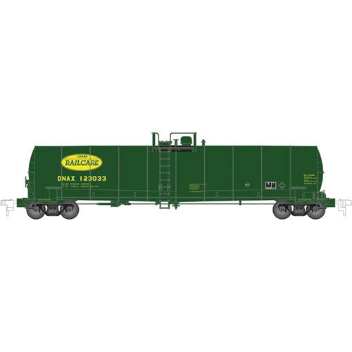 ACF 23,500 Gallon Tank Car - Ready to Run -- Dana Railcare #123033 (green, yellow)