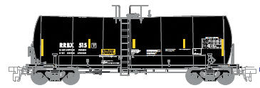 17,600 Gallon Corn Syrup Tank Car - Cargill Style - Master -- Rampart Range RRBX #598 (black, yellow Conspicuity Marks)