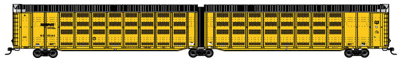 Thrall Articulated Auto Carrier - Ready to Run  - Master(R) -- Norfolk Southern #110150 (yellow, black)