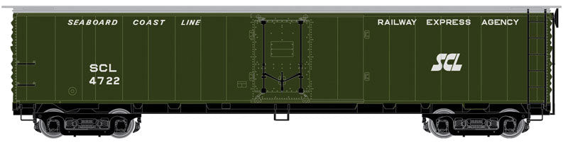 ACF/REA Steel Express Reefer - Ready to Run - Master(R) -- Seaboard Coast Line #4704 (dark green, silver)