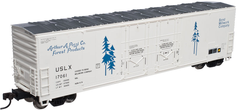 Evans 53' Double Plug-Door Boxcar - Master(R) -- Bend Millwork Company #17060 (white, blue)