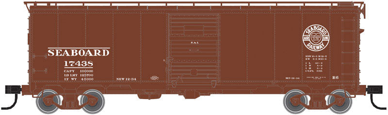 1932 ARA 40' Steel Boxcar - Ready to Run - Master(R) -- Seaboard Air Line #17143 (1934-37 Scheme, Boxcar Red, Heart Logo)