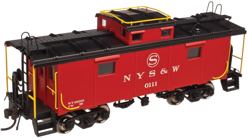 NE-6 Caboose - Ready to Run - Master(R) -- New York, Susquehanna & Western #0117 (red, black)