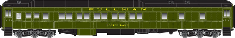 Heavyweight Pullman 10-1-1 Sleeper - Ready to Run - Master(R) -- Chicago, Burlington & Quincy "Carter Lake" (Pullman Green, black)