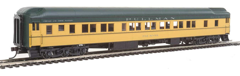 Heavyweight Pullman 10-1-1 Sleeper - Ready to Run - Master(R) -- Chicago & North Western "Fox River" (green, yellow)