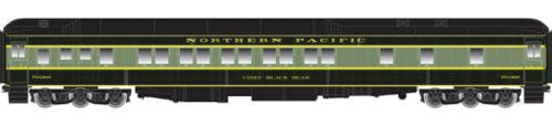 Heavyweight Pullman 10-1-1 Sleeper - Ready to Run - Master(R) -- Northern Pacific "Chief Many Horns" (2-Tone Green, yellow)