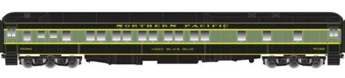 Heavyweight Pullman 10-1-1 Sleeper - Ready to Run - Master(R) -- Northern Pacific Chief Standing Buffalo (2-Tone Green, yellow)