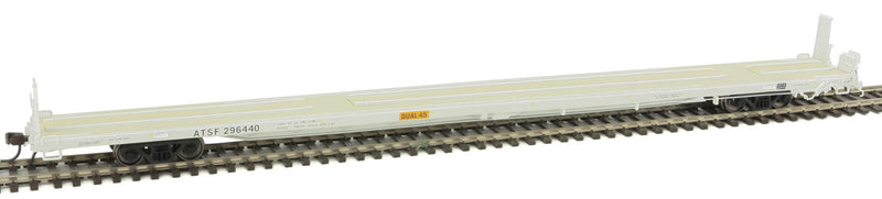 ACF 89' 4" Intermodal Flatcar - Ready to Run -- Santa Fe #296440 (white, Dual 45)