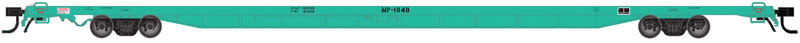 ACF 89' 4" Intermodal Flatcar - Ready to Run -- Union Pacific MP #1870 (MOW, green)
