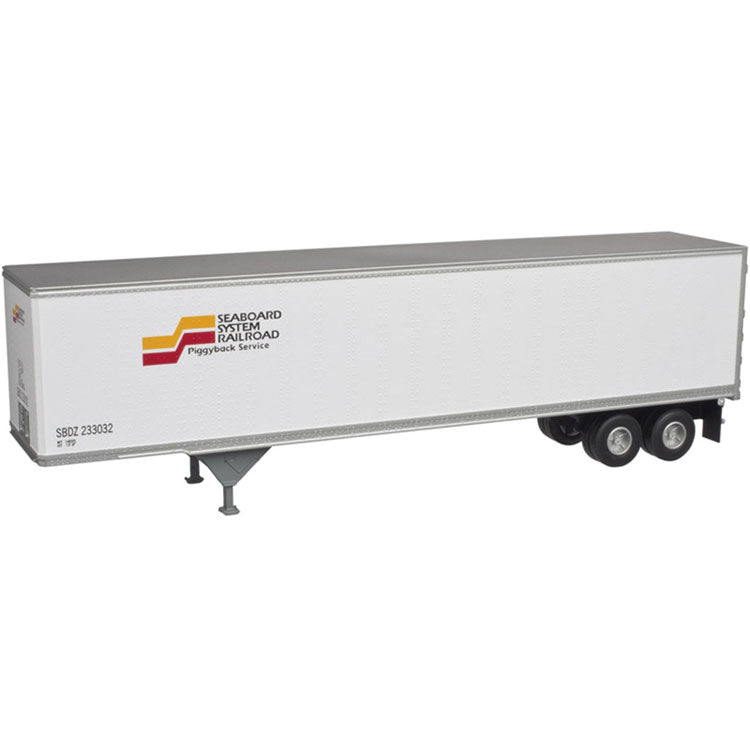 Pines 45' Trailer - Assembled -- Seaboard System #233005 (white, red, yellow)