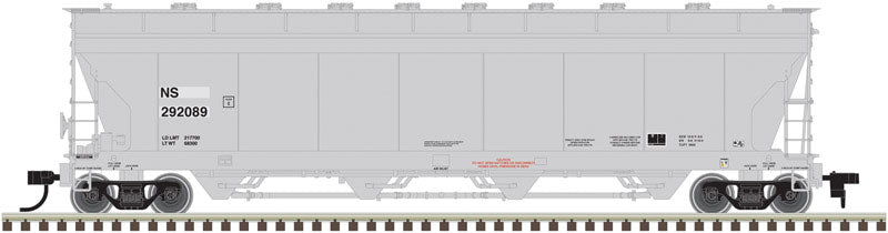 Pressureaide Centerflow Hopper - Ready to Run - Master(R) -- Norfolk Southern #291121 (gray, Reporting Marks Only)