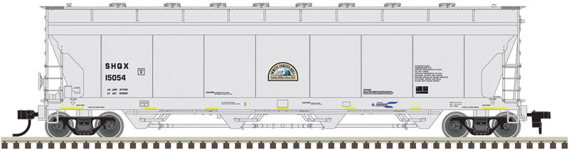 Pressureaide Centerflow Hopper - Ready to Run - Master(R) -- North Dakota Mill SHQX #15038 (gray, brown, blue)