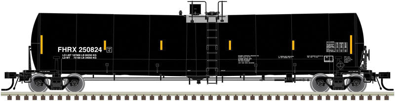 Trinity 25,500-Gallon Tank Car - Ready to Run - Master(R) -- Flint Hills Resources #250824 (black, yellow Conspicuity Marks)