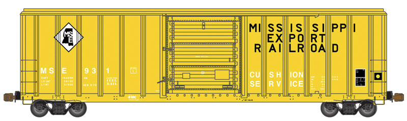 FMC 5347 Single-Door Boxcar - Ready to Run -- Mississippi Export #998 (yellow, black)