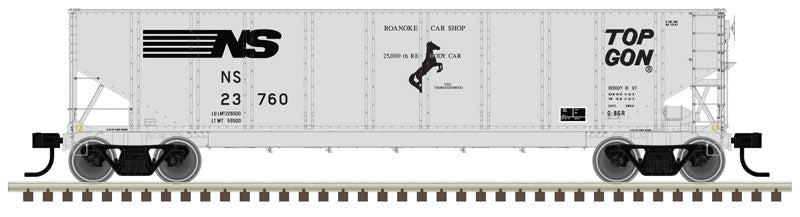 G-86R TopGon - Ready to Run -- Norfolk Southern #23760 (gray, black, 25000th Rebody Car Markings)