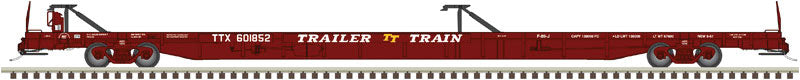 ACF 89' F89-J Flatcar - Ready to Run -- Trailer-Train #600964 (As-Delivered, Boxcar Red)