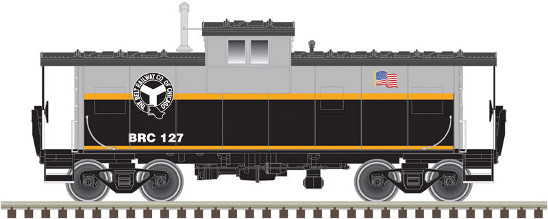 Extended-Vision Caboose - Ready to Run - Master(R) -- Belt Railway of Chicago #127 (gray, black, yellow)