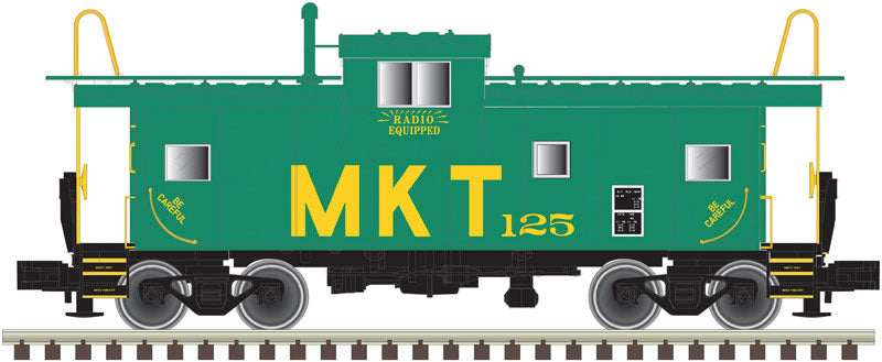 Extended-Vision Caboose - Ready to Run - Master(R) -- Missouri-Kansas-Texas #126 (green, yellow)