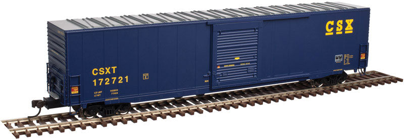 ACF 60' Single-Door Auto Parts Boxcar - Ready to Run - Master(R) -- CSX Transportation #172714 (blue, yellow)