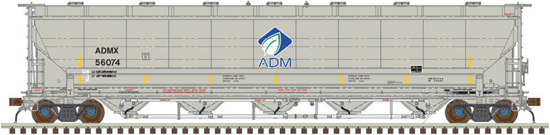 Trinity 5660 PD Covered Hopper - Ready to Run -- Archer-Daniels-Midland #56001 (Leaf Logo)