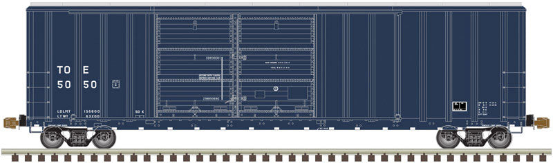FMC 5347 Single-Door Boxcar - Ready to Run -- Texas, Oklahoma & Eastern #5050 (Reporting Marks Only, blue)