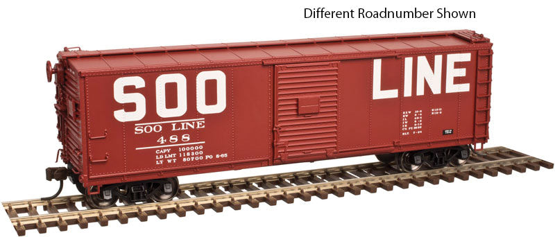 USRA Steel Rebuilt Boxcar - Ready to Run - Master(R) -- Soo Line #482 (Boxcar Red, Squared Billboard Lettering)