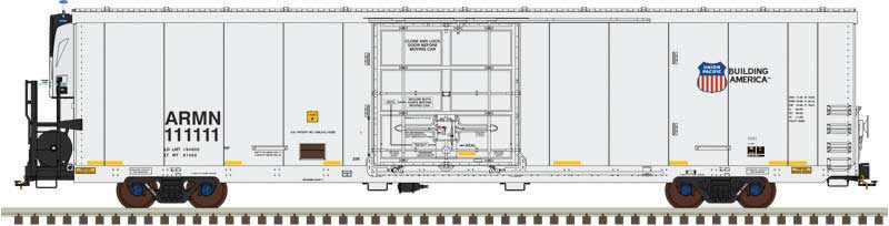 TrinityRail(R) 64' Modern Reefer - Ready to Run -- Union Pacific #111192 (white, Building America Logo)