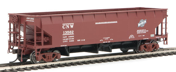 70-Ton Hart Ballast Car - Ready to Run - Master(R) -- Chicago & North Western #13562 (Boxcar Red, black)