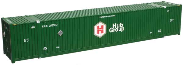 CIMC 53' Cargo Container 3-Pack - Master(R) -- Hub Group NS Set 6 (green, white, red)