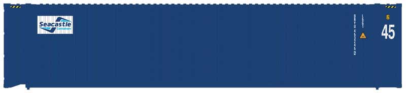 45' Corrugated Container 3-Pack - Assembled -- Sea Castle Set 2 (blue, white)