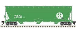 ACF 4650 Centerflow Covered Hopper - Ready to Run - Master(R) -- Burlington Northern Santa Fe #403374 (Cascade Green, Large Circle-Cross Logo