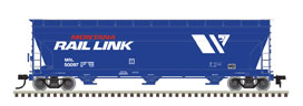 ACF 4650 Centerflow Covered Hopper - Ready to Run - Master(R) -- Montana Rail Link #50037 (blue, white, red; Large Lion W Logo)