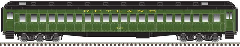 Heavyweight Single-Window Coach - Ready to Run - Master(R) -- Rutland 723 (Pullman Green, black)
