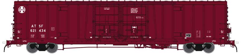 Santa Fe Class BX-166 62' Beer Boxcar - Ready to Run -- Atchison, Topeka & Santa Fe #621476 (Boxcar Red; 24" Logo, Version 1)