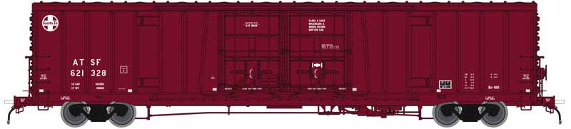 Santa Fe Class BX-166 62' Beer Boxcar - Ready to Run -- Atchison, Topeka & Santa Fe #621489 (Boxcar Red; 24" Logo, Version 2)