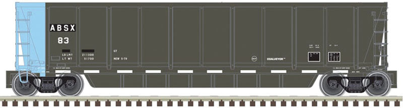 Coalveyor Bathtub Gondola - Ready to Run - Master(R) -- Albert Brothers #83 (black, blue; White Conspicuity Marks)