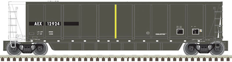 Coalveyor Bathtub Gondola - Ready to Run - Master(R) -- The Andersons 12924 (black, white Conspicuity Marks)