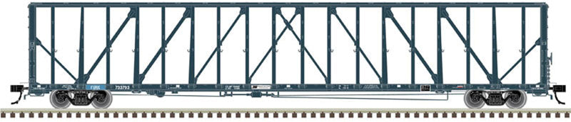 73' Center-Partition (Centerbeam) Flatcar - Ready to Run - Master(R) -- First Union Rail #733786 (blue)