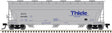 ACF 4650 Centerflow Covered Hopper Pre-1971 Version - Ready to Run - Master(R) -- Thiele Kaolin ACFX #46502 (gray, blue)