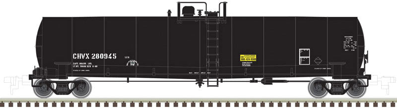 ACF 23,500 Gallon Tank Car - Ready to Run -- Chevron CHVX 280998 (black)