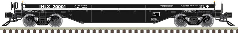 42' Coil Steel Car with Fishbelly Side Sill, No Cover - Ready to Run - Maste -- Inland Steel #20001 (black)