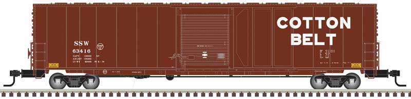 ACF 60' Single-Door Auto Parts Boxcar - Ready to Run - Master(R) -- Cotton Belt SSW 63416 (Boxcar red, Large Cotton Belt)