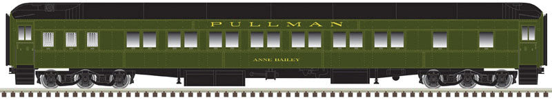Pullman Heavyweight 14-Section Sleeper - Ready to Run -- Pullman RI Prairie Lawn (Pullman Green)